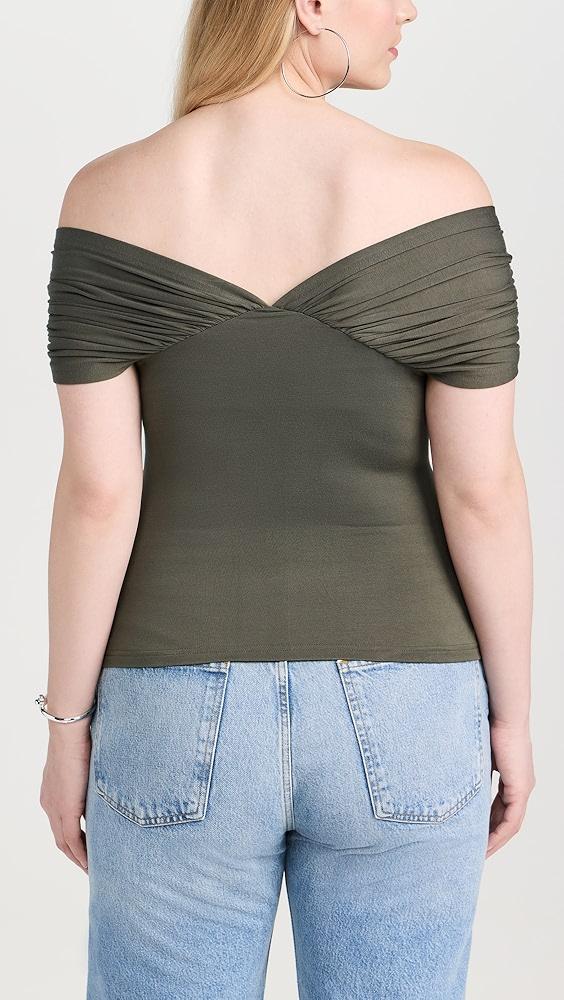 Favorite Daughter Off Shoulder Twisted Front​ Top | Shopbop Product Image