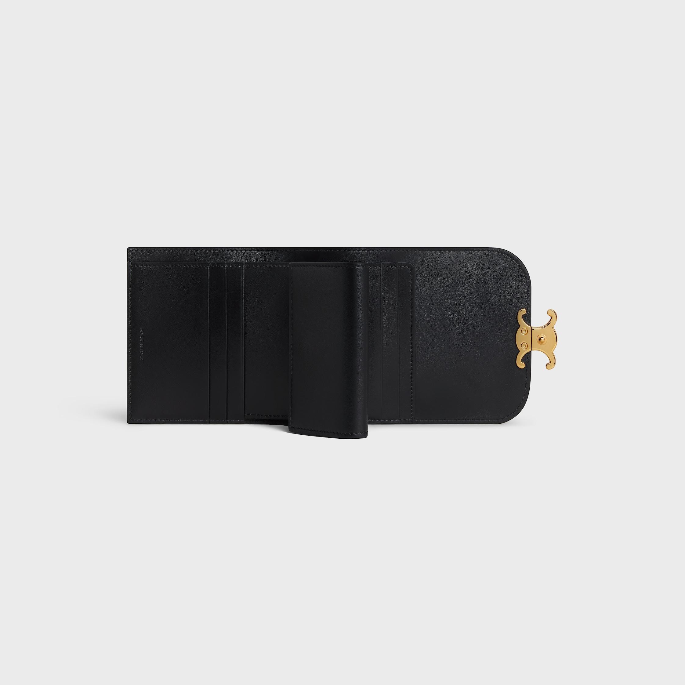 Small Flap Wallet TRIOMPHE IN Shiny calfskin Product Image