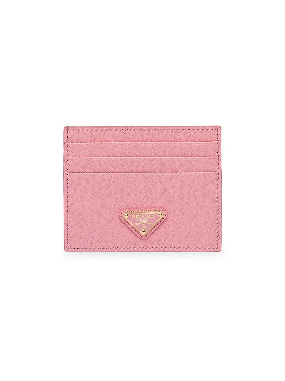 Womens Saffiano Leather Card Holder Product Image