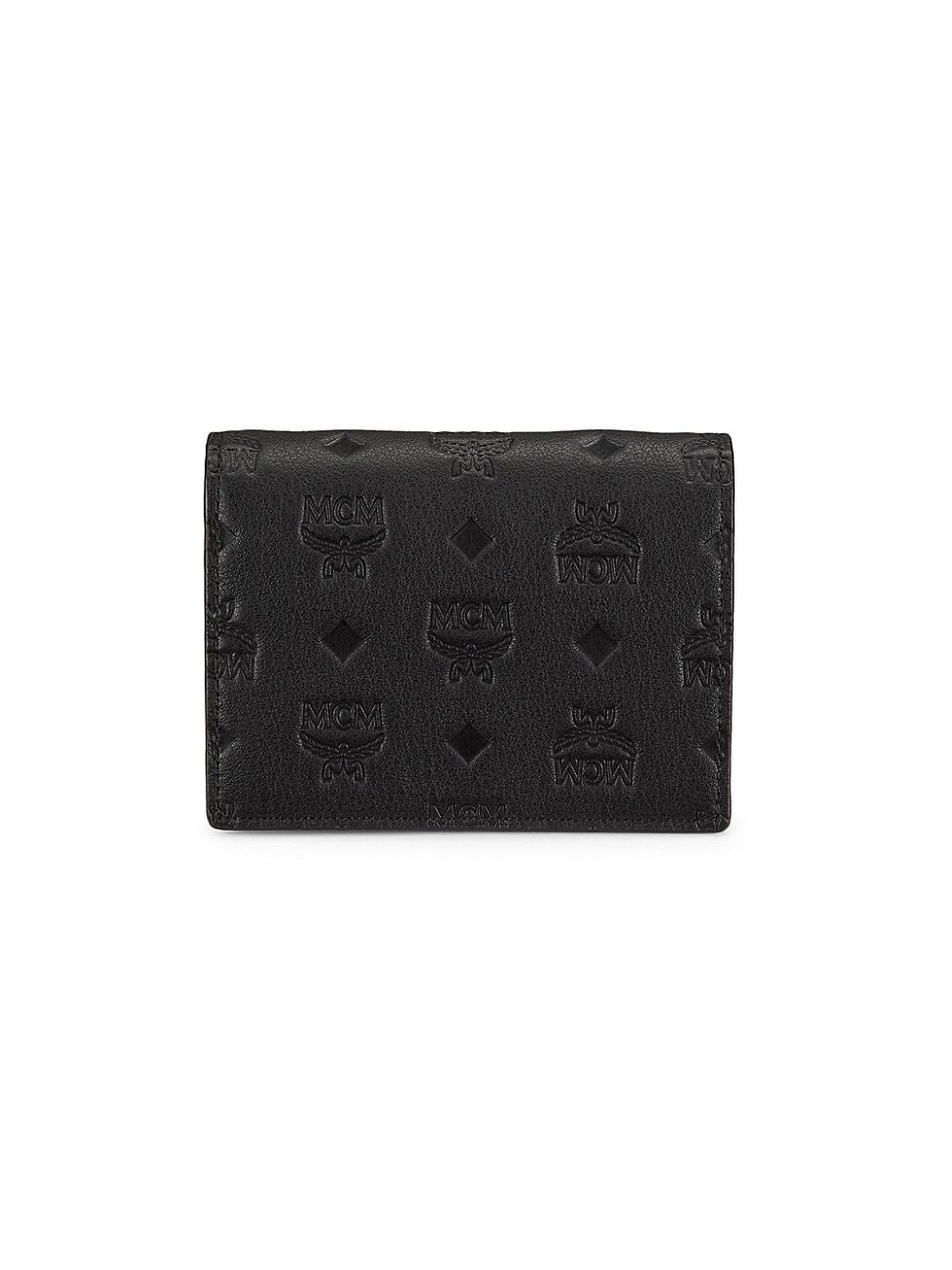 Womens Aren Monogram Leather Flap Wallet Product Image