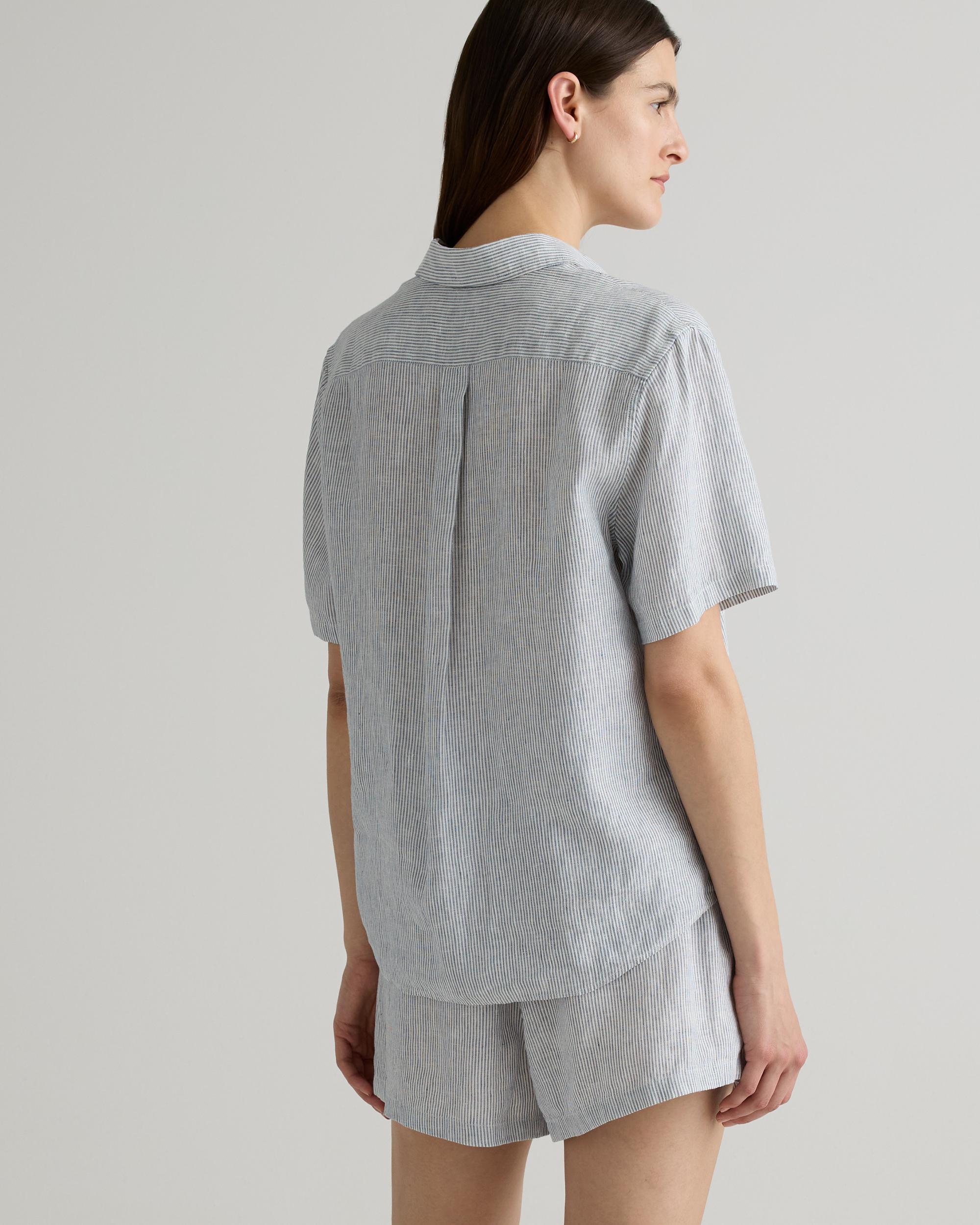 Quince | Women's 100% European Linen Shorts Pajama Set Size XS Product Image