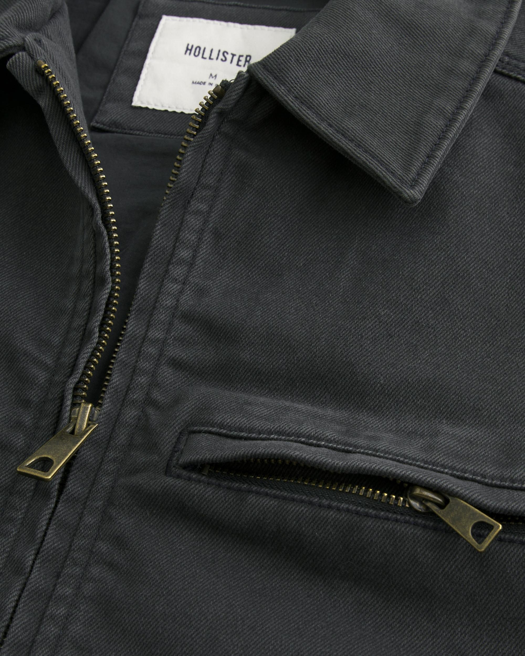 Zip-Up Camo Workwear Jacket Product Image