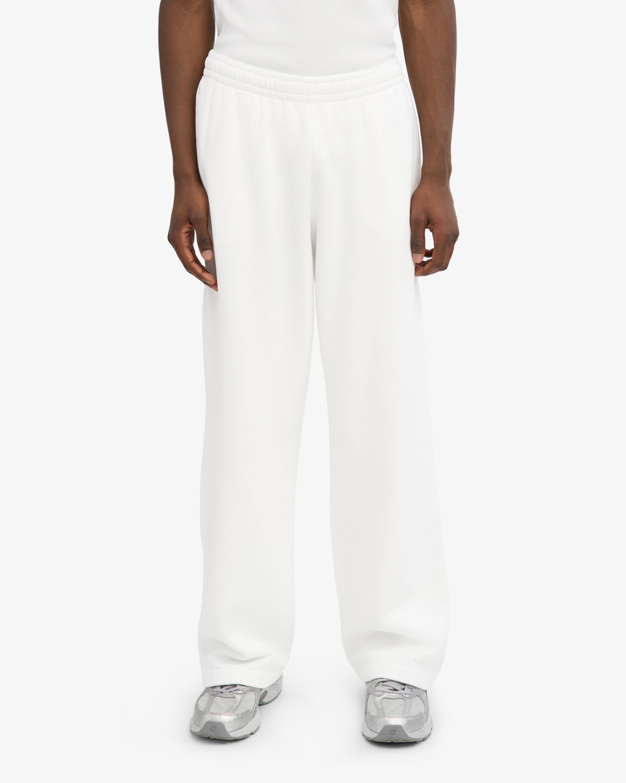 Organic Straight Leg Sweatpants - Optical White Product Image