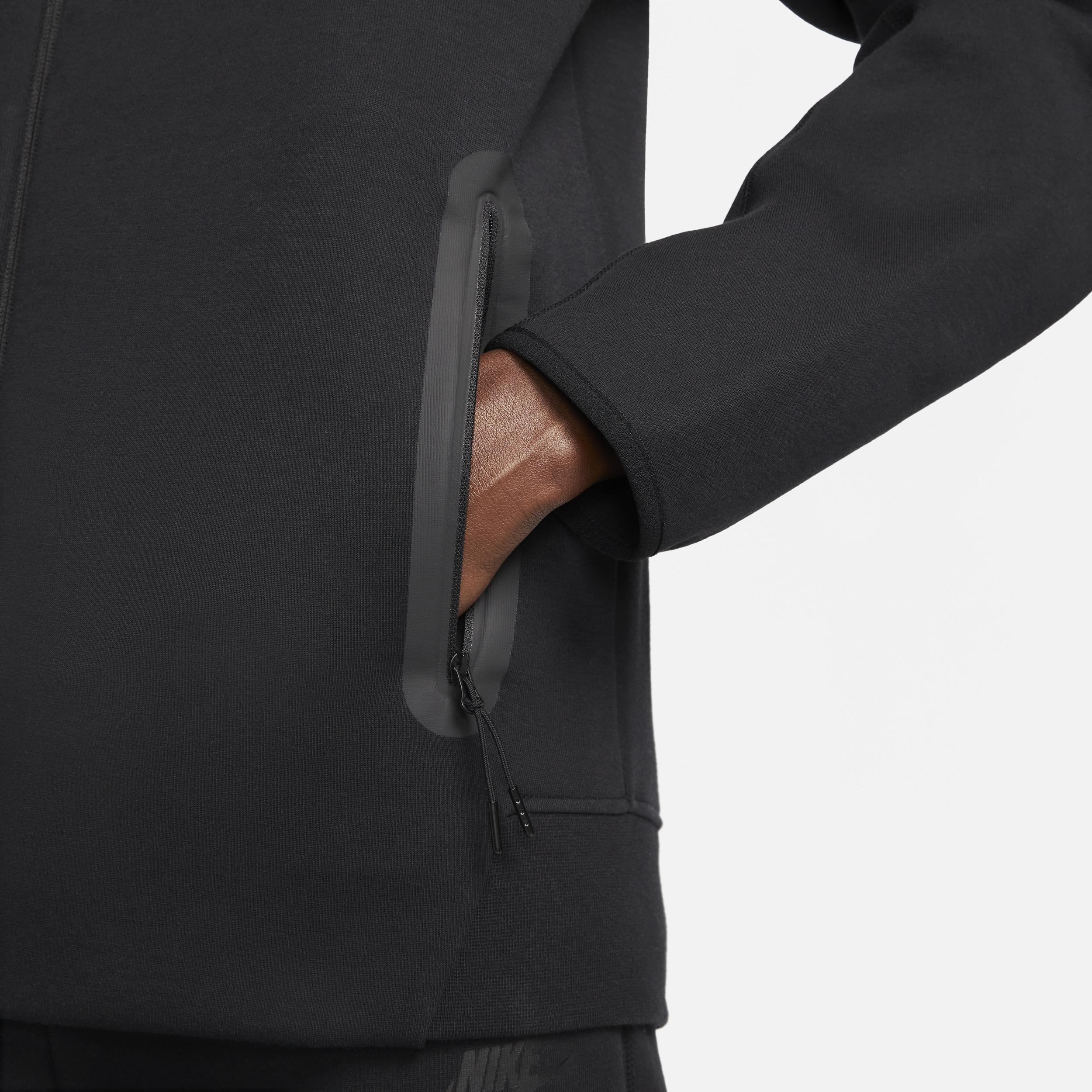 Nike Tech Fleece full zip hoodie in gray Product Image