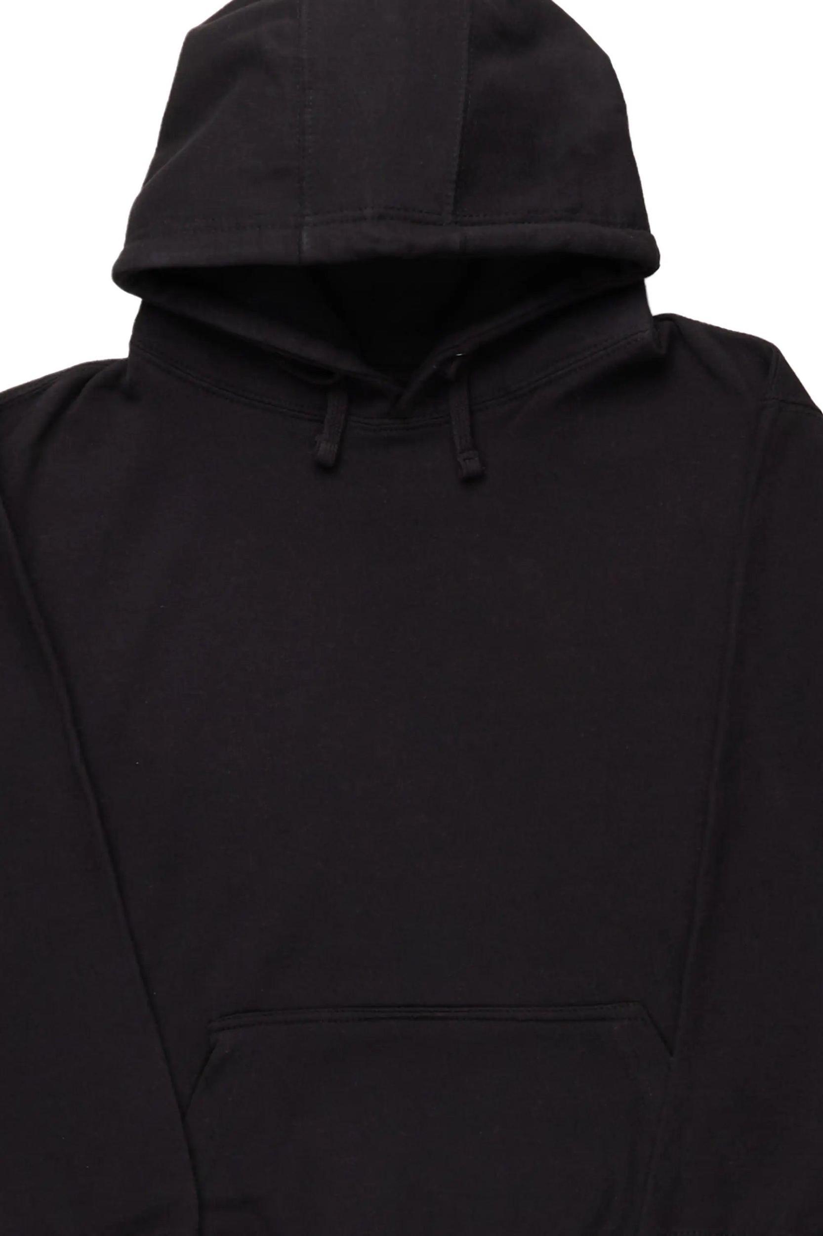 Basic Black Rockstar Hoodie Male Product Image