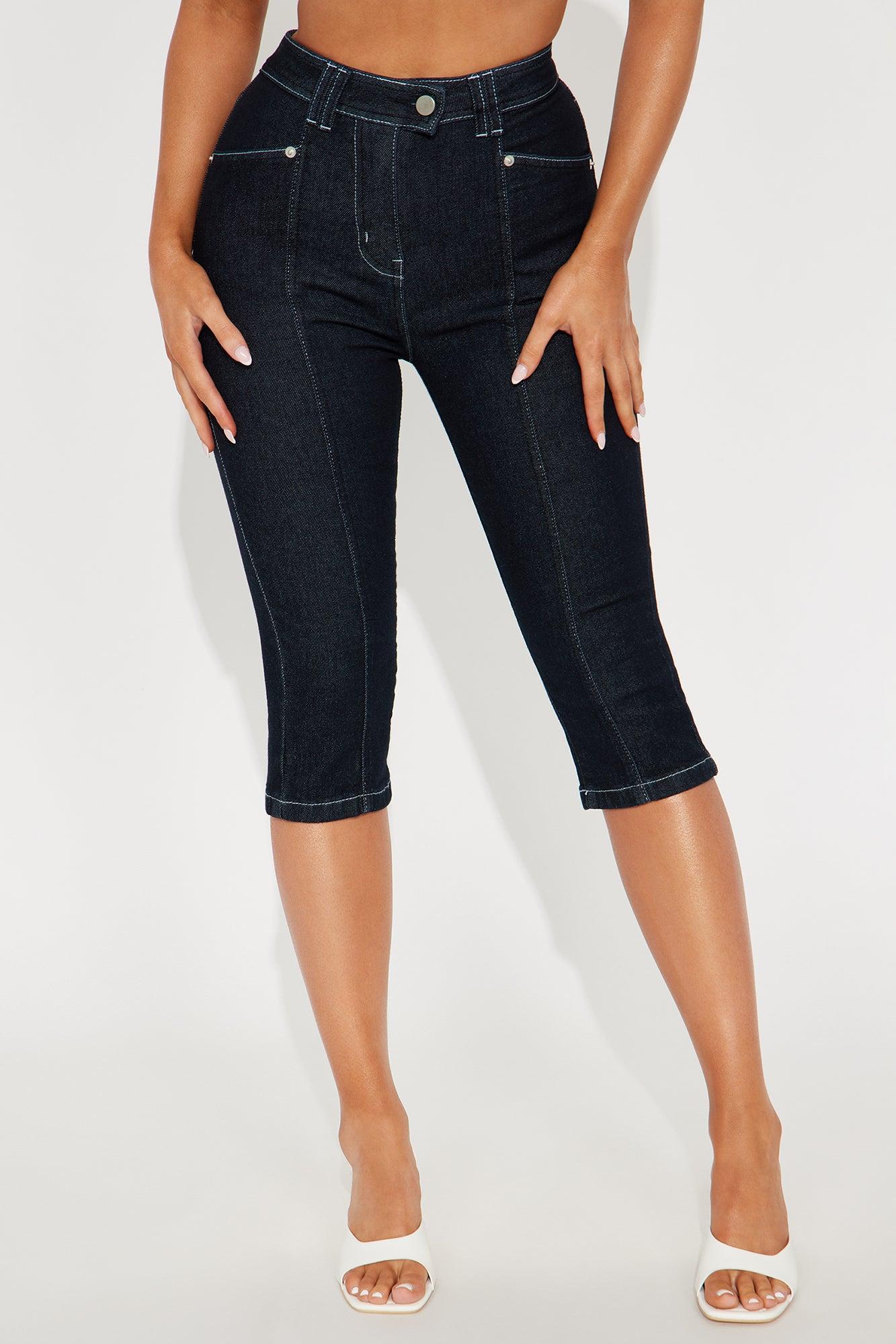 Eyes For You Skinny Capri Jeans - Dark Wash Product Image