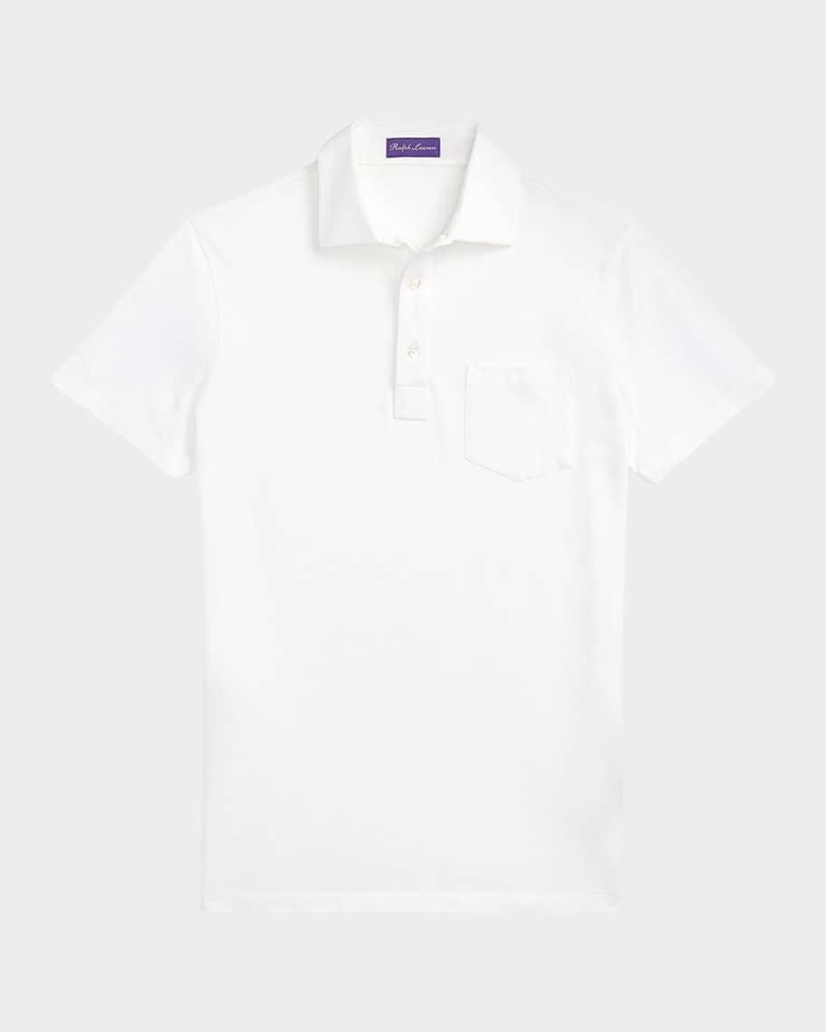 Mens Custom Slim Pique Polo Shirt Product Image