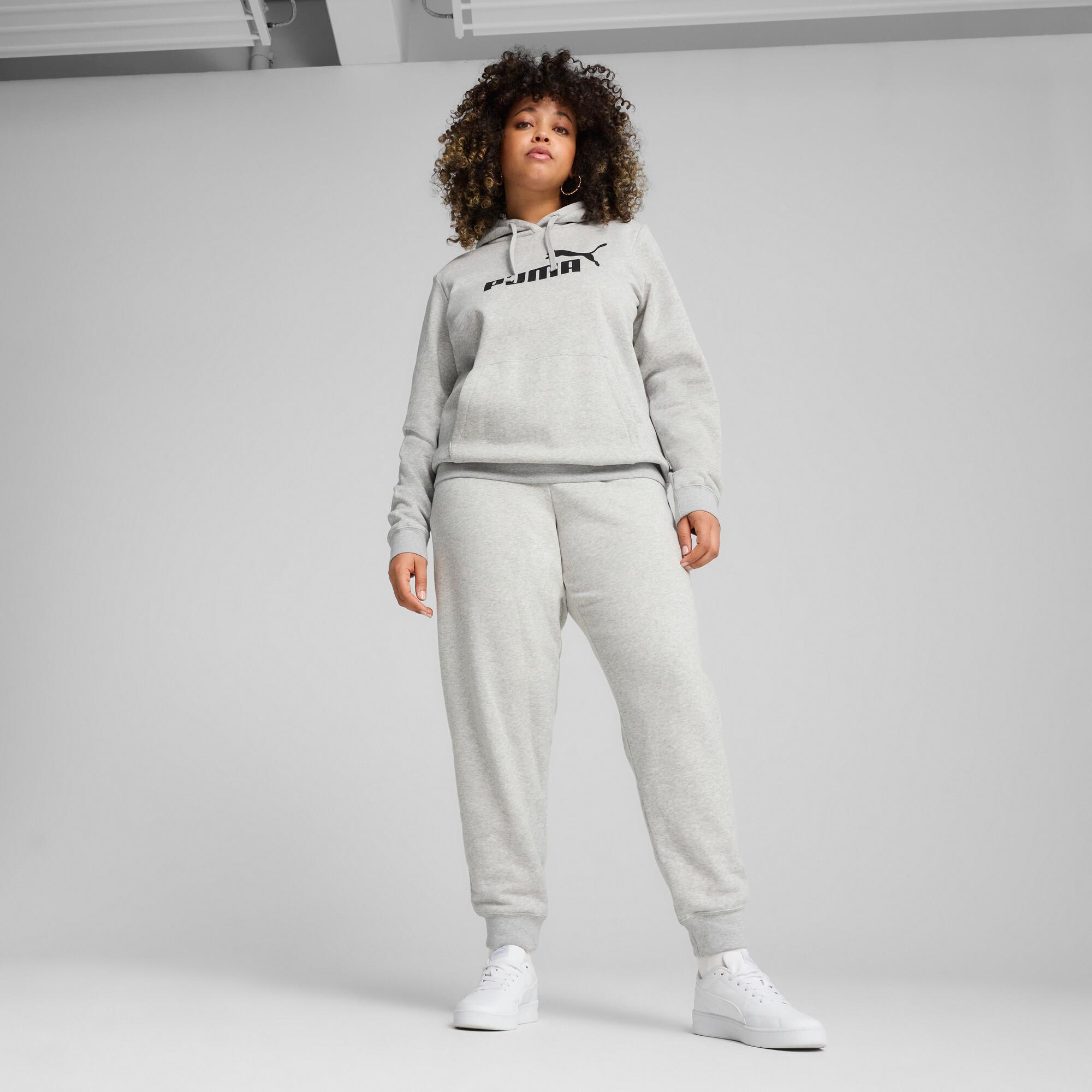 PUMA Essentials No. 1 Logo Women's Hoodie in Grey Product Image