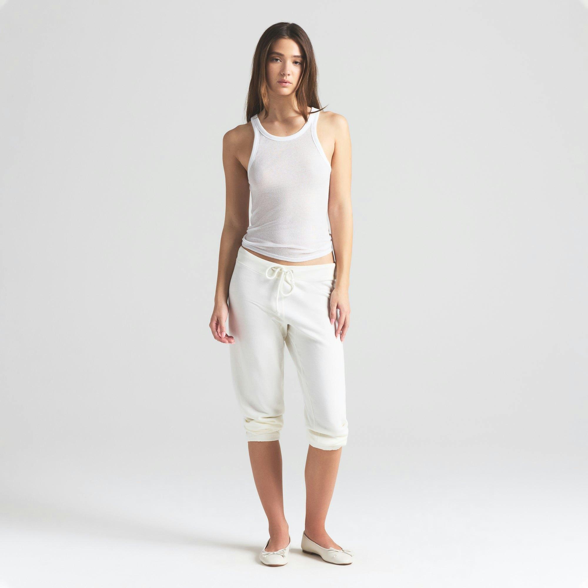 SHEER COTTON TANK | SNOW Product Image