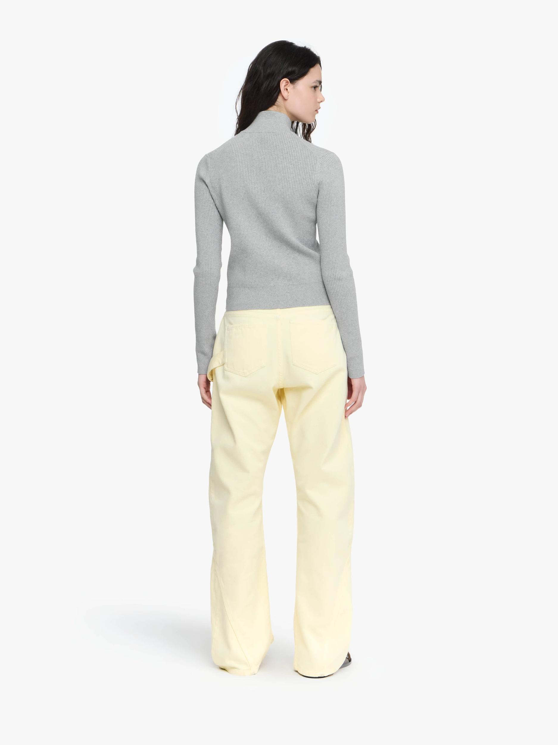 FITTED ZIP UP CARDIGAN Product Image