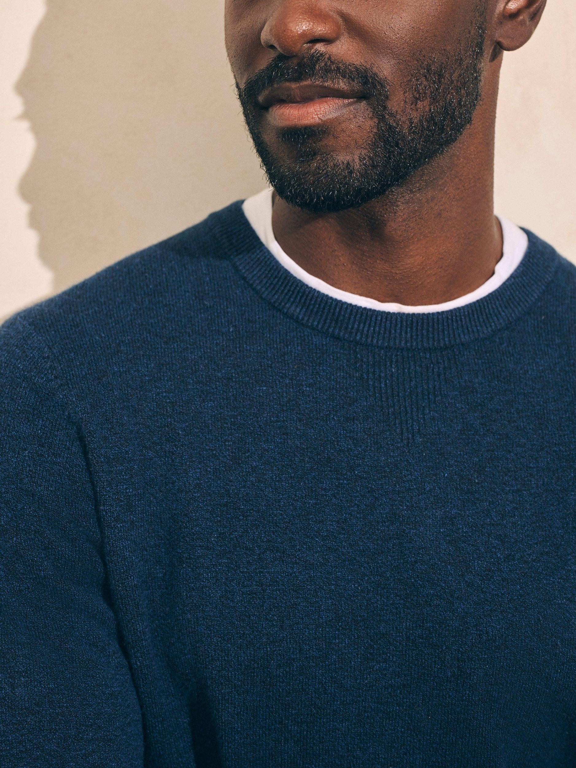 Mountain Crew Sweater (Tall) - Navy Heather Male Product Image
