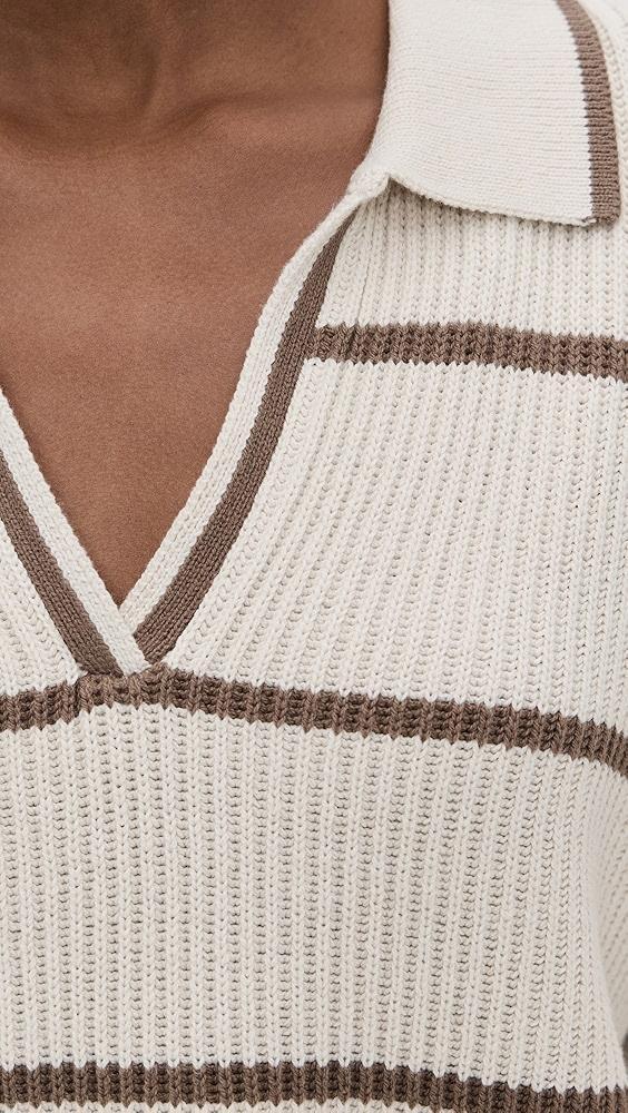 Splendid x Cella Jane Stripe Polo Sweater | Shopbop Product Image