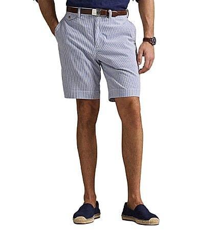 Polo Ralph Lauren Classic-Fit Stretch Seersucker 9.25 Inseam Shorts Product Image