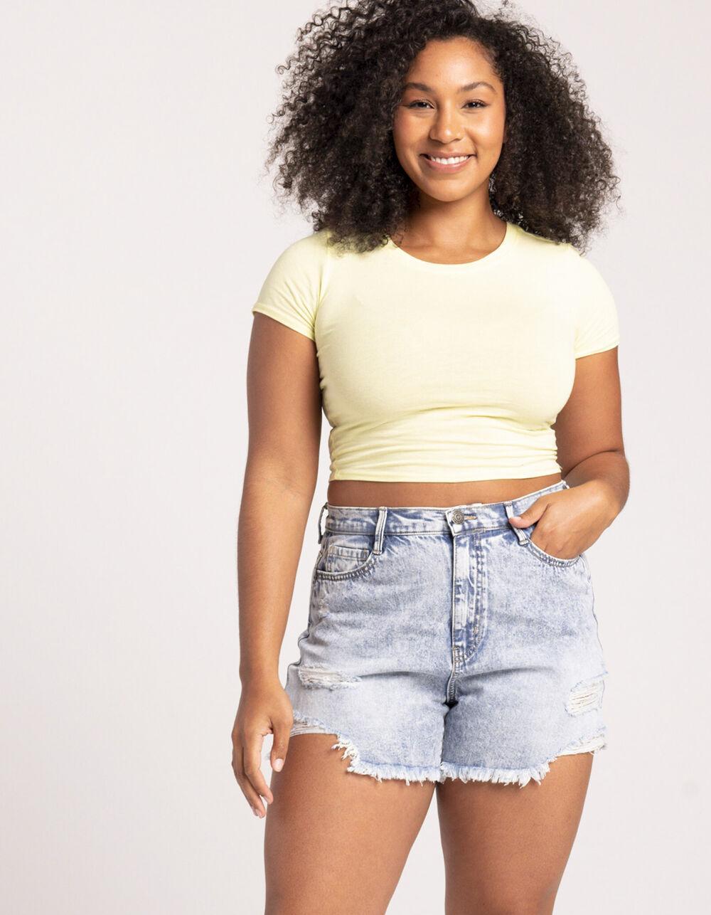 RSQ Destroy Womens Denim Shorts Product Image