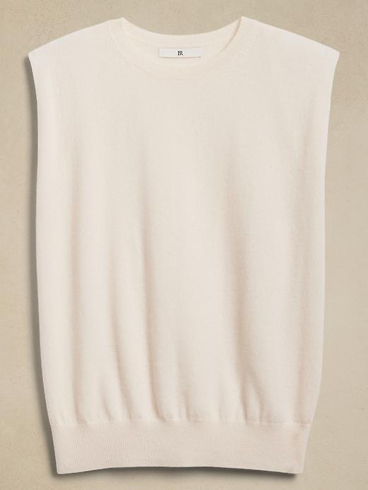 Cashmere Padded-Shoulder Top Product Image