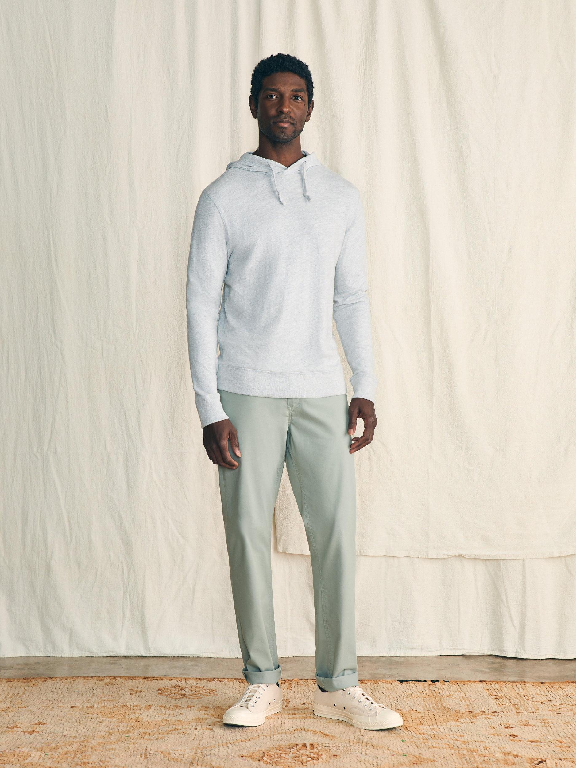 Sunwashed Slub Hoodie - Light Grey Heather Product Image