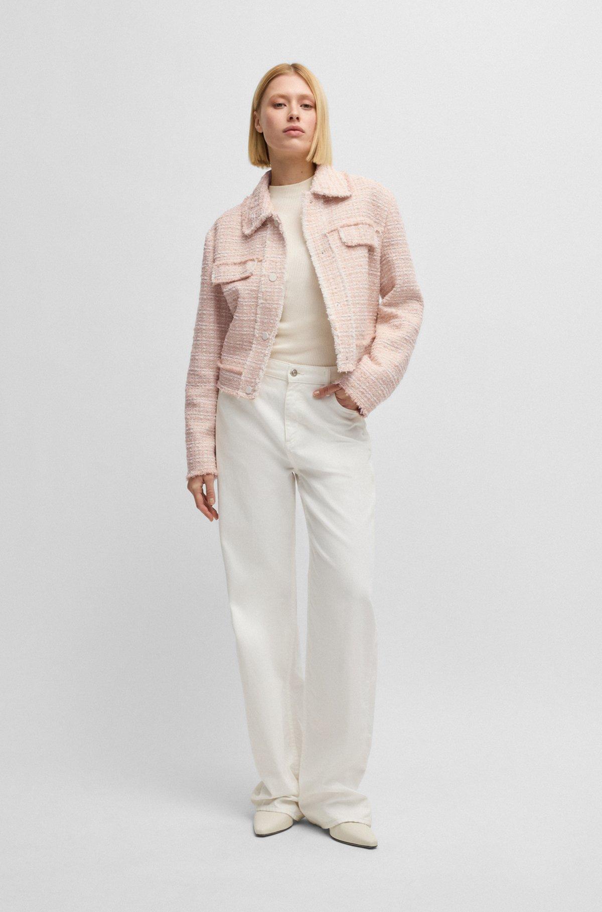 Regular-fit tweed jacket Product Image