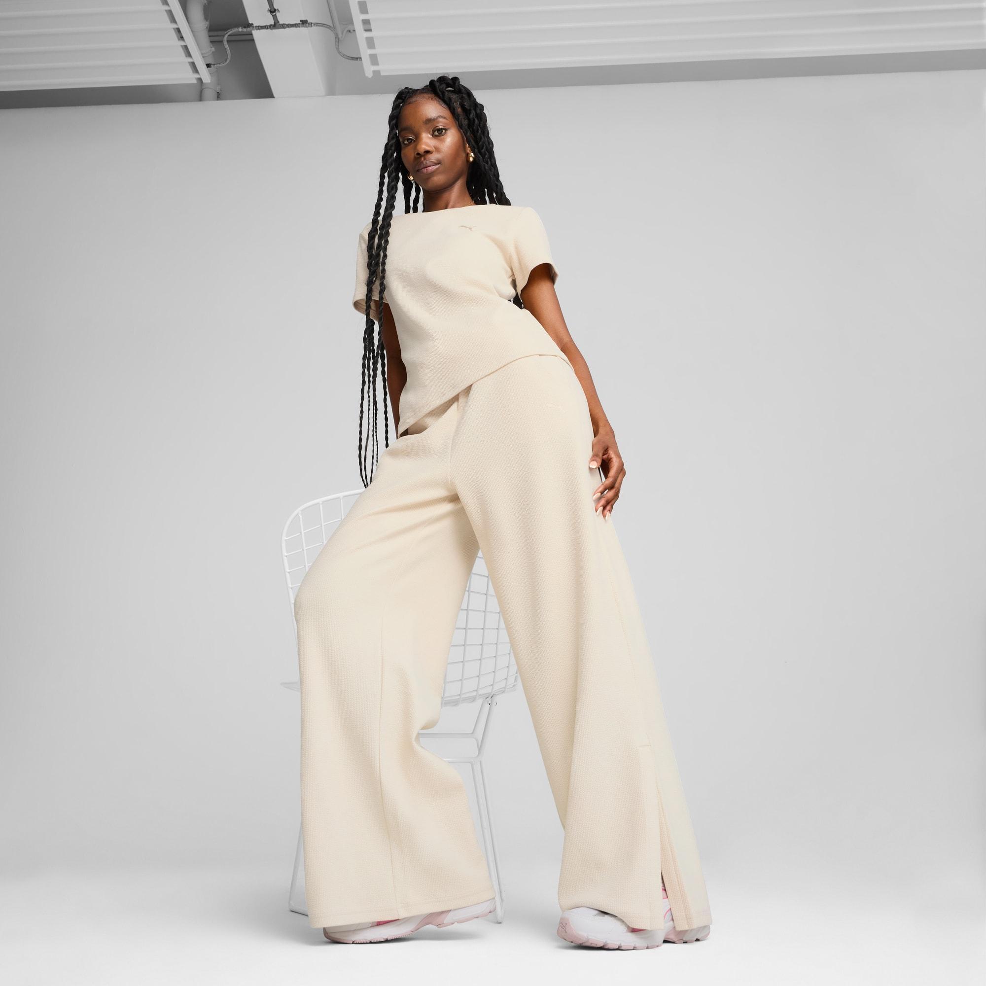 PUMA HER Women's Comfort High-Waist Pants Product Image