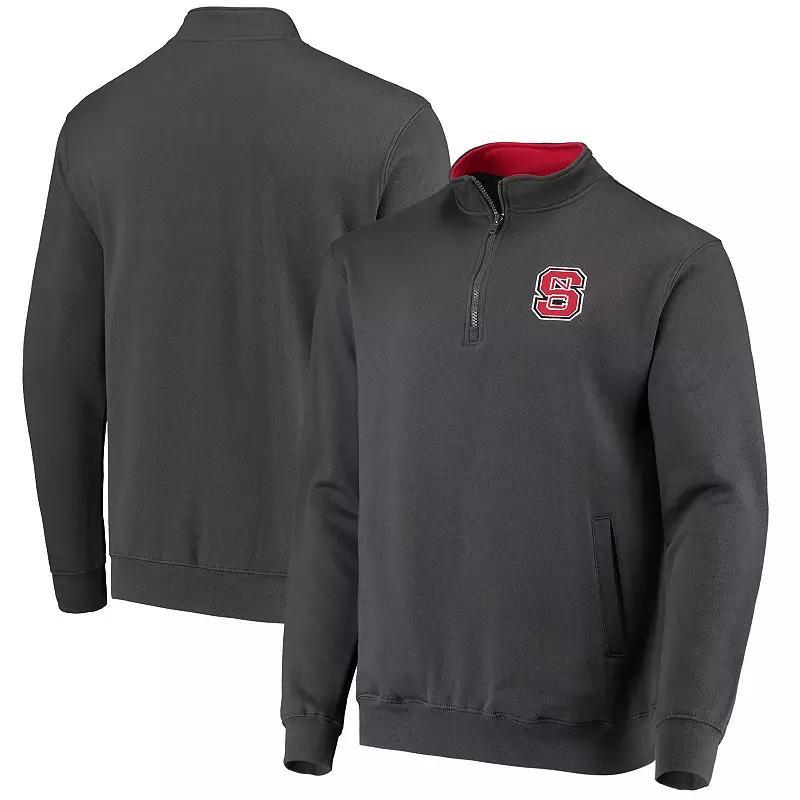 Men's Colosseum Charcoal NC State Wolfpack Tortugas Logo Quarter-Zip Jacket, Size: XL, Nst Charco Product Image