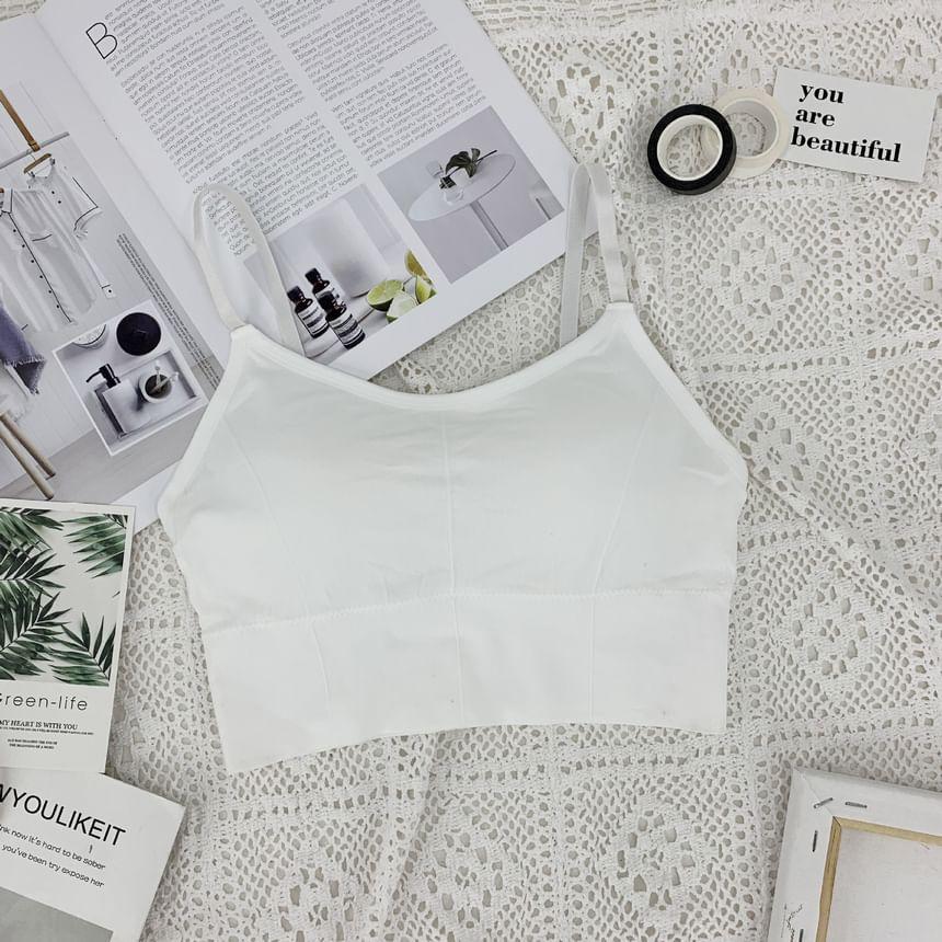 Plain Padded Cropped Camisole Product Image