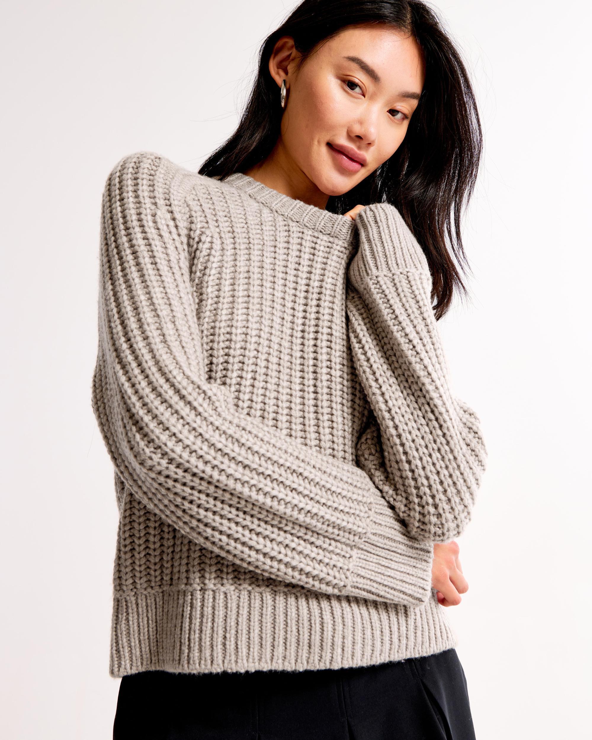 The A&F Madeline Wool-Blend Crew Sweater Product Image