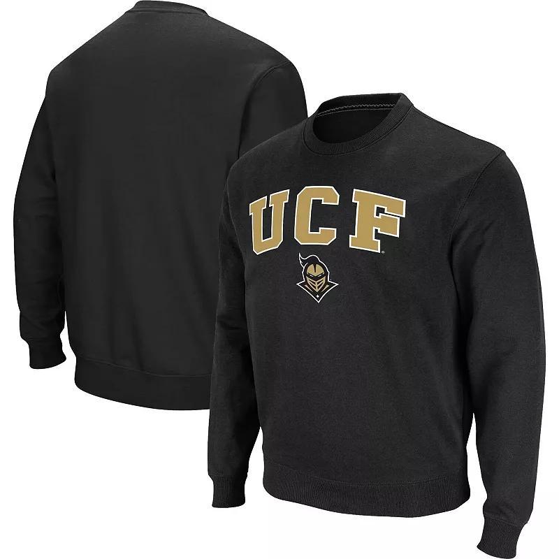 Men's Colosseum Black UCF Knights Arch Over Logo Pullover Sweatshirt, Size: XL Product Image