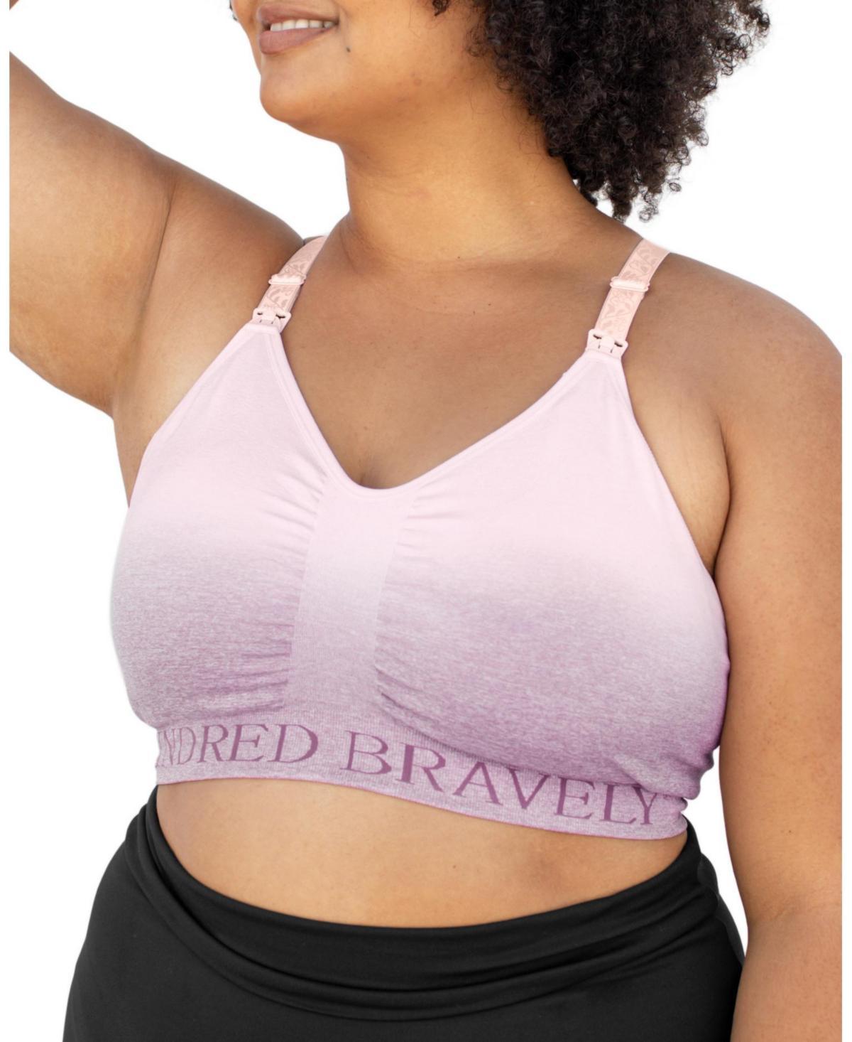 Kindred Bravely Women's Sublime Sports Pumping + Nursing Hands-Free Bra - Ombre Purple 1X: Light Support, Racerback Product Image