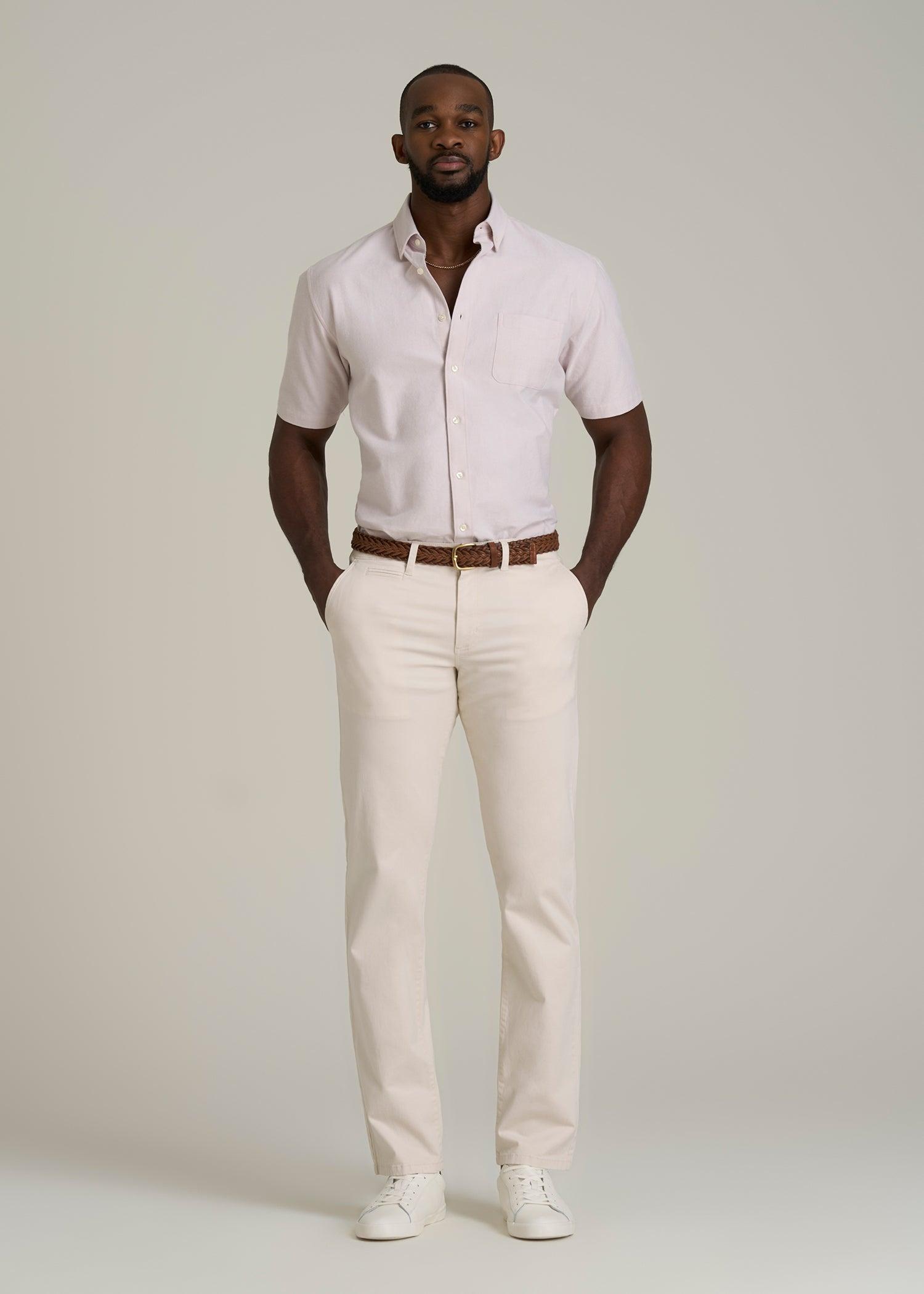 J1 STRAIGHT Leg Chinos for Tall Men in Chalk Product Image