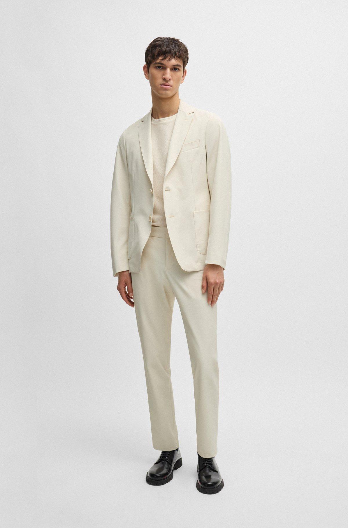 Slim-fit jacket in wrinkle-resistant performance-stretch fabric Product Image