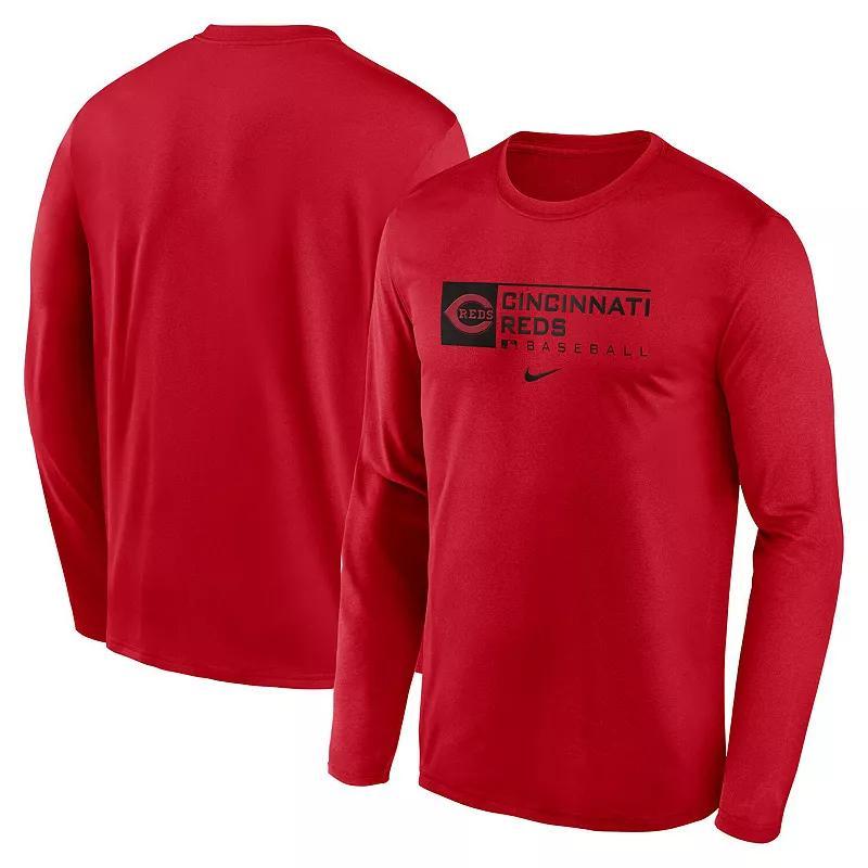 Nike Men's Dri-FIT Team (MLB Boston Red Sox) Long-Sleeve T-Shirt Product Image