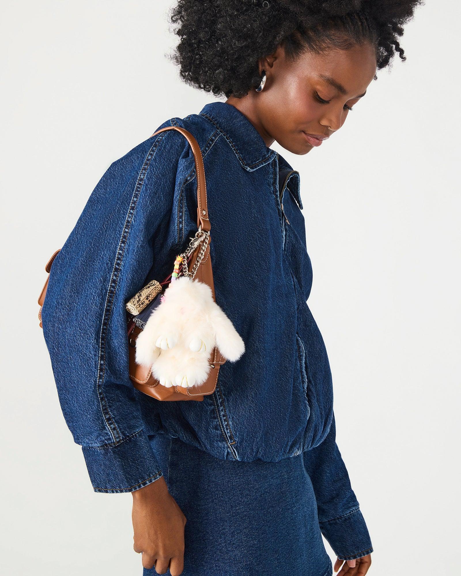 BUNNY BAG CHARM WHITE Female Product Image