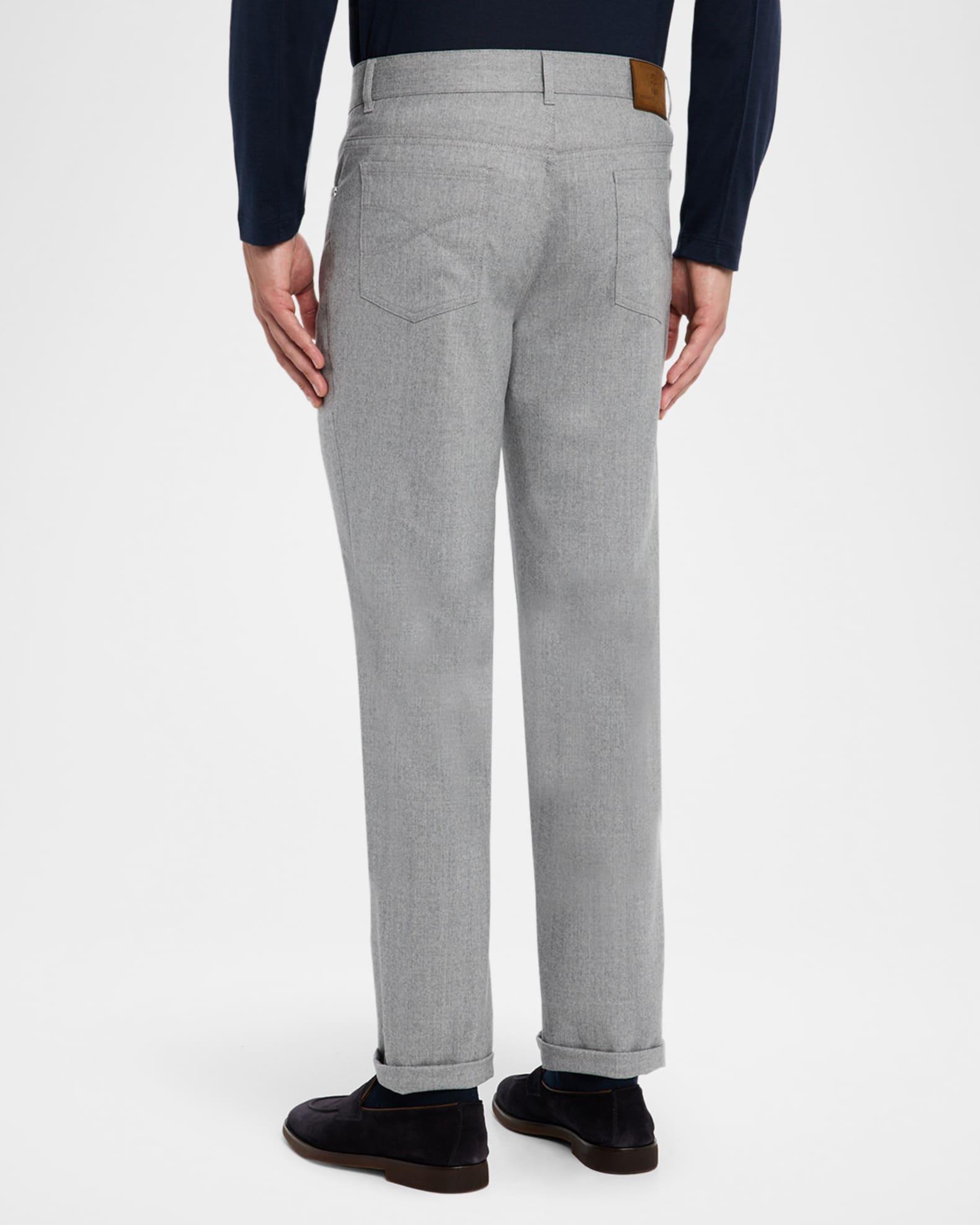 Men's Wool Flannel Five-Pocket Pants Product Image