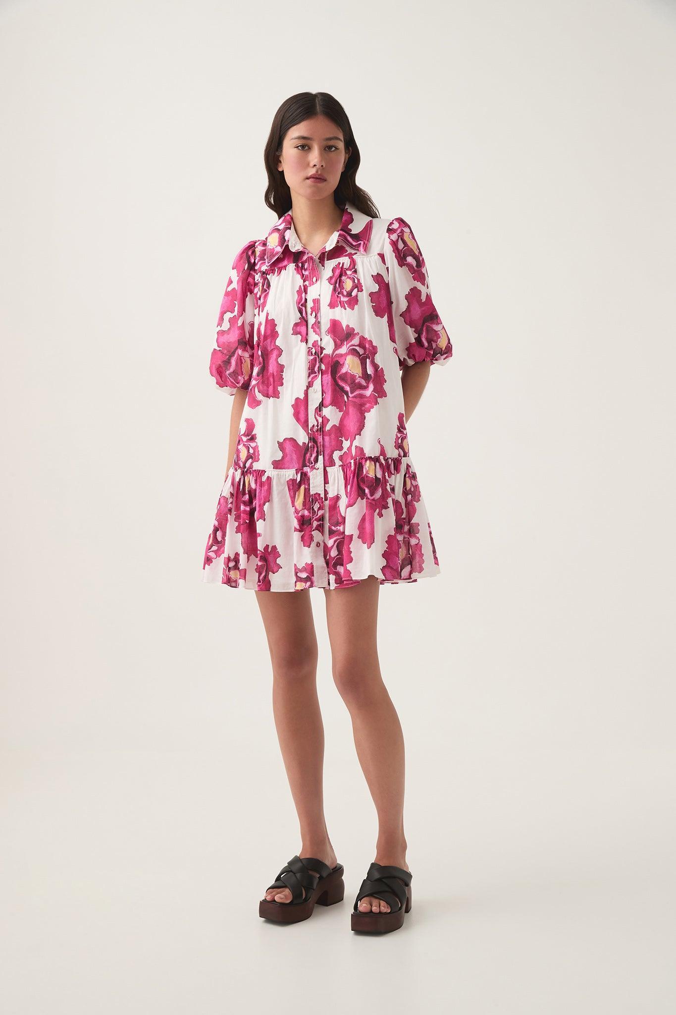 Solace Lace Trim Mini Dress Product Image