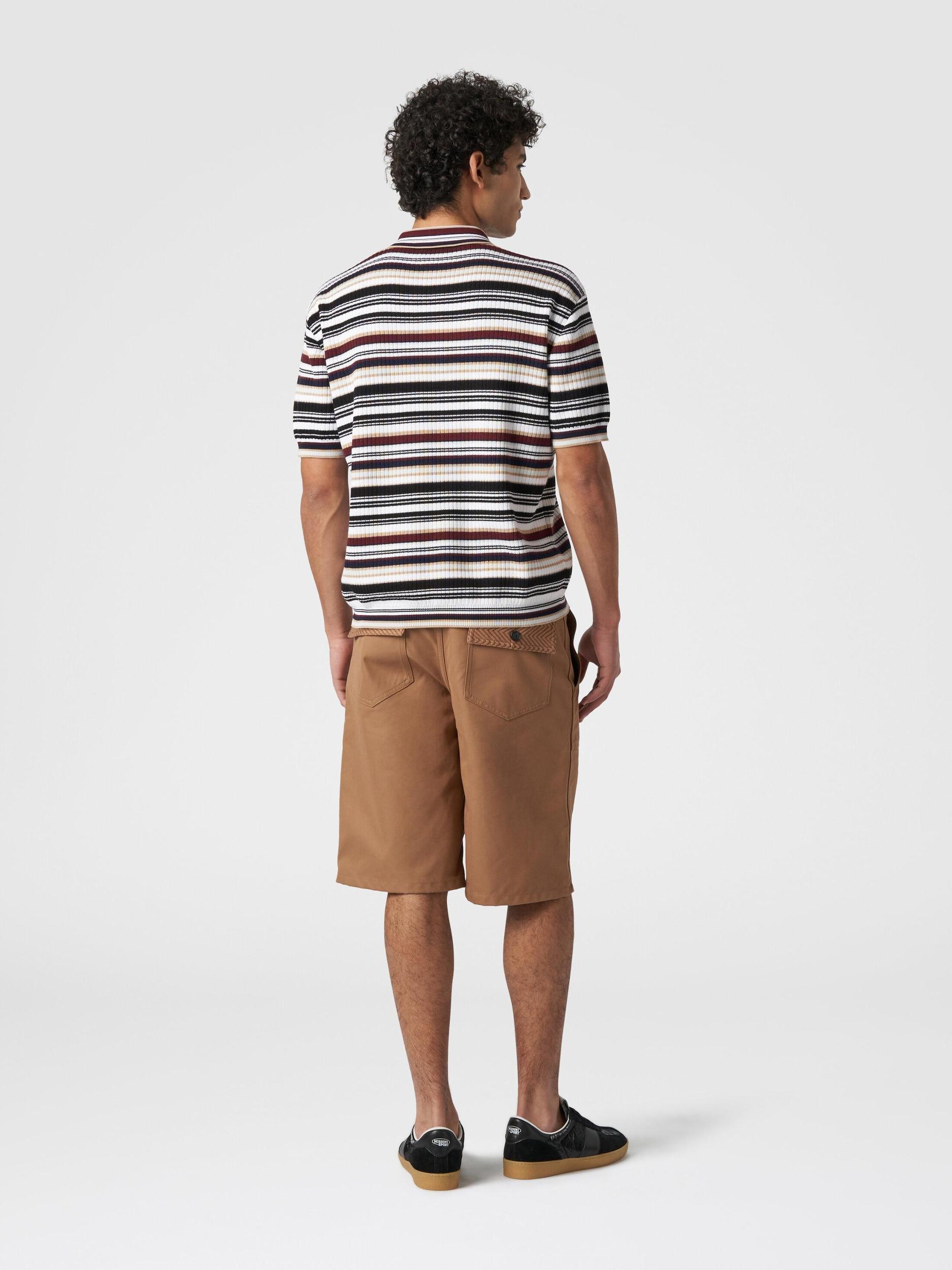 Polo shirt in striped cotton  Product Image