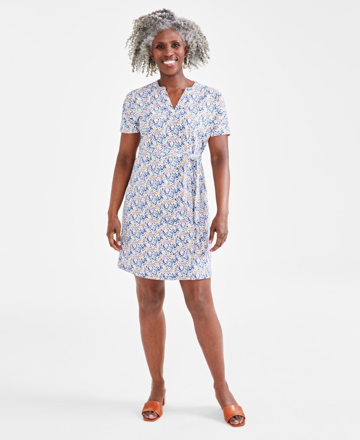 Style & Co Womens Printed Knit Dress, Created for Macys Product Image