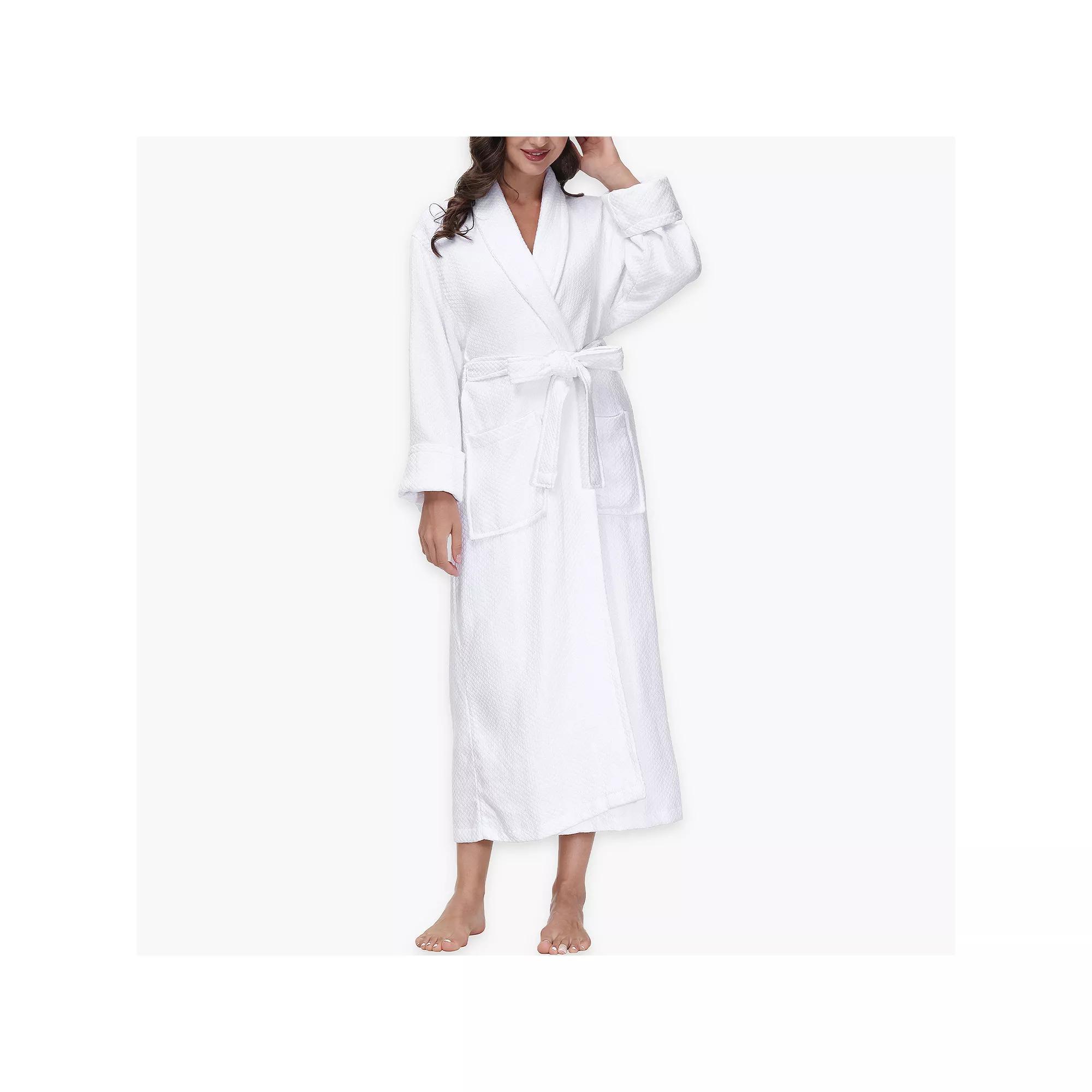 Womens INK+IVY Diamond Waffle Look Robe Pink Product Image