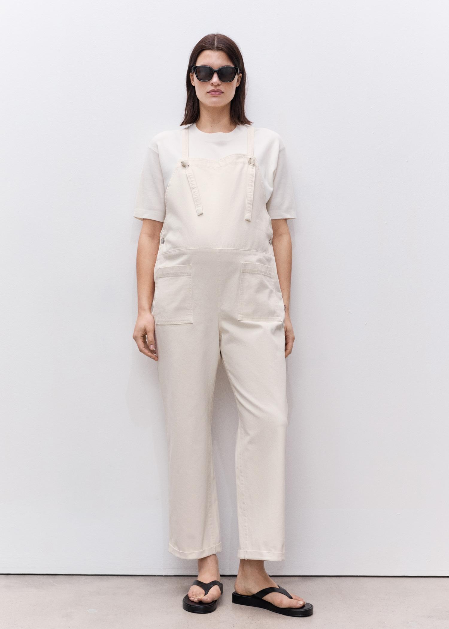 Maternity denim dungarees - Women | MANGO USA Product Image