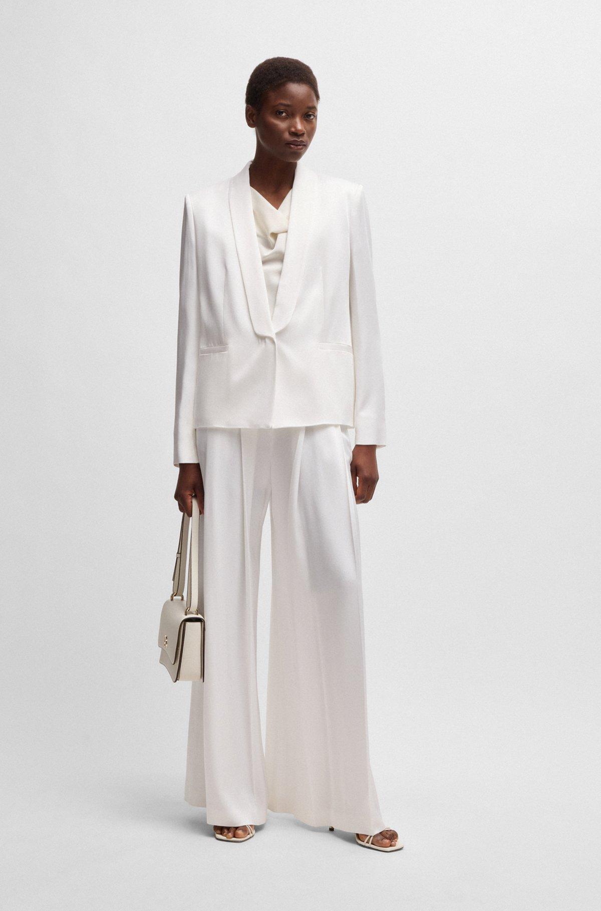Relaxed-fit blazer with shawl lapels Product Image