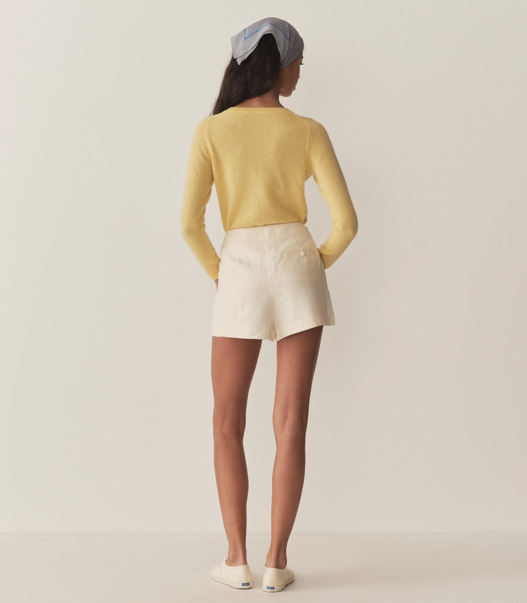 GARANCE CASHMERE SWEATER -- LEMON CHIFFON Product Image