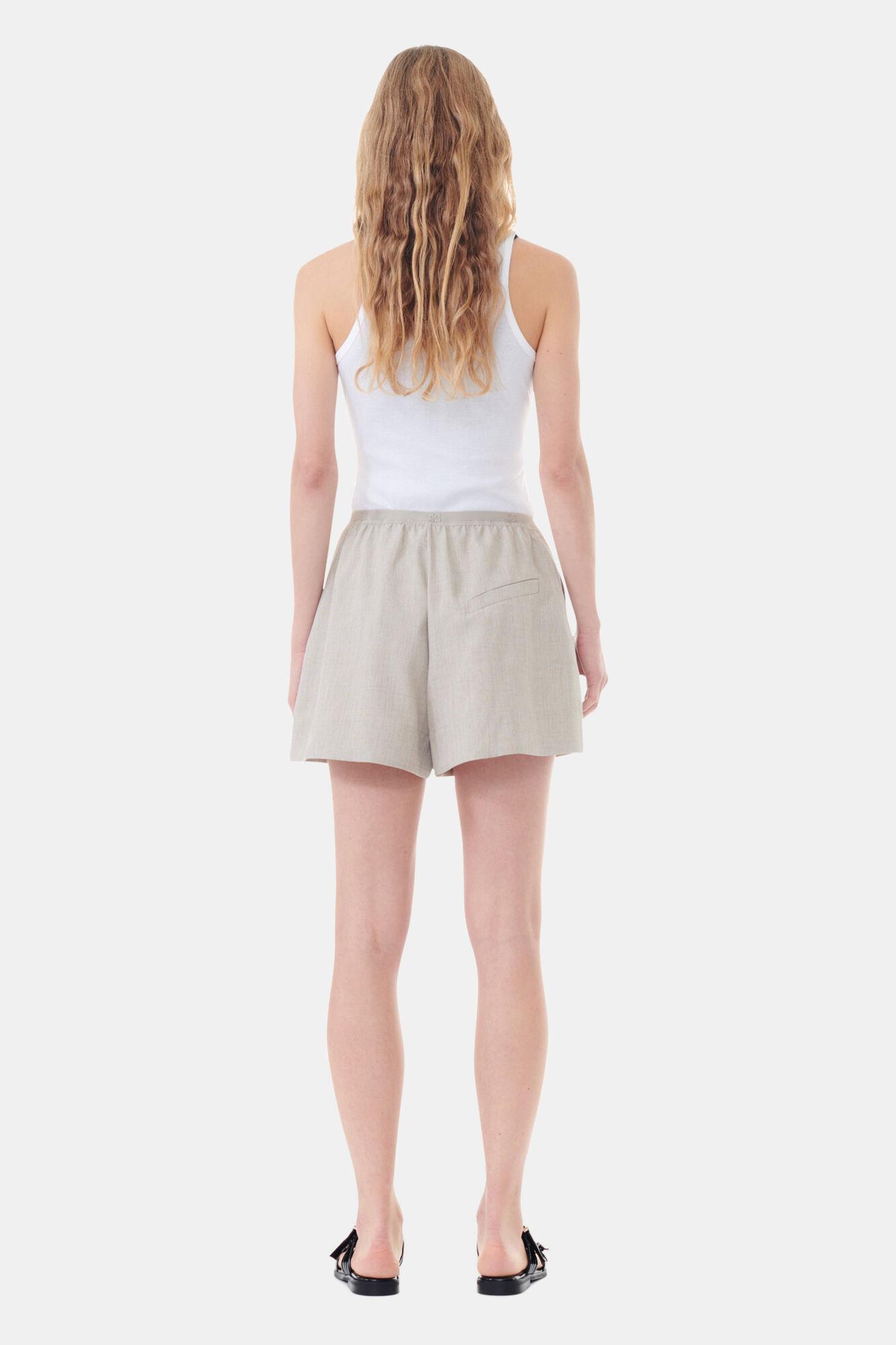 White Soft Cotton Rib Tank Top Product Image