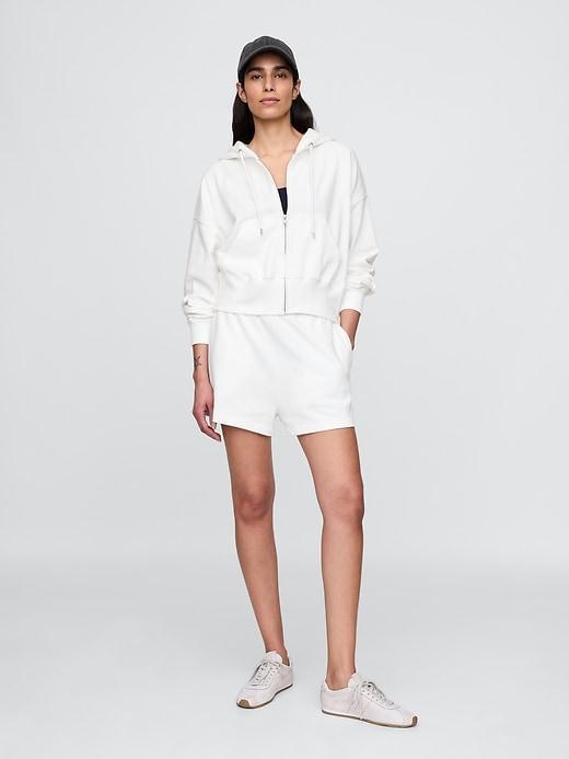 Heavyweight French Terry Oversized Zip Wedge Hoodie Product Image