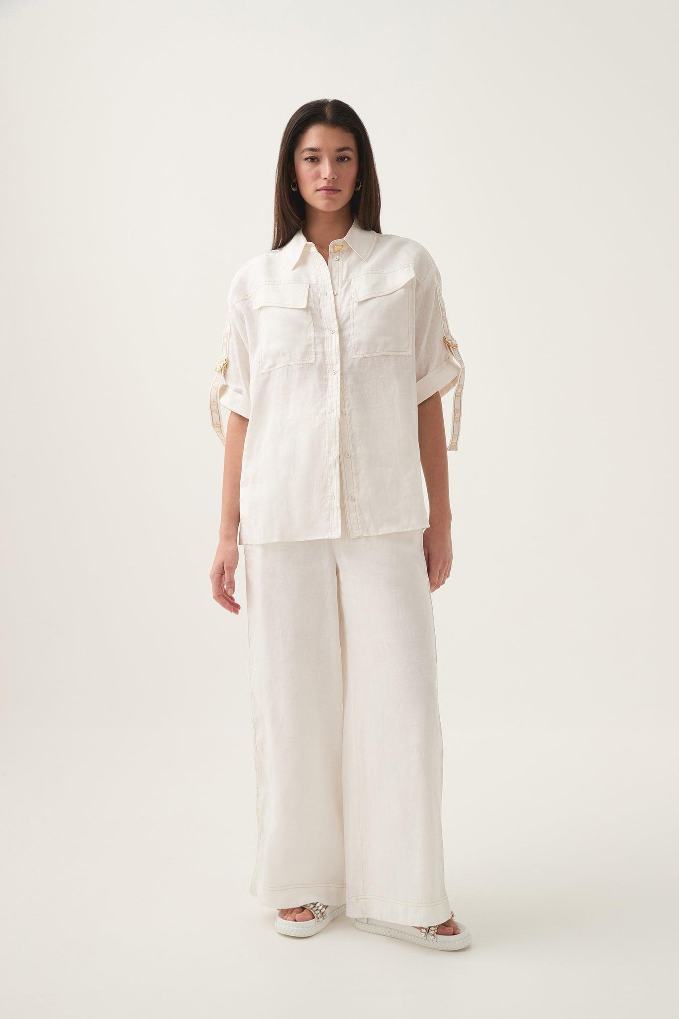 Kya Contrast Denim Micro Skirt Product Image
