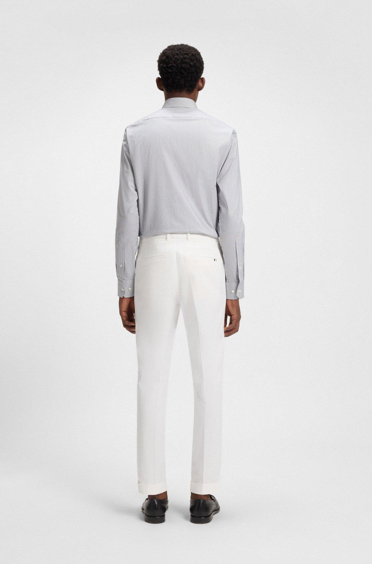 Slim-fit pants in stretch cotton Product Image