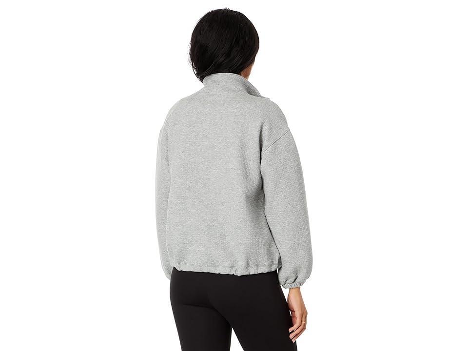Madewell Quilted Jacquard Zip Jacket (Heather Gym Class Grey) Women's Coat Product Image