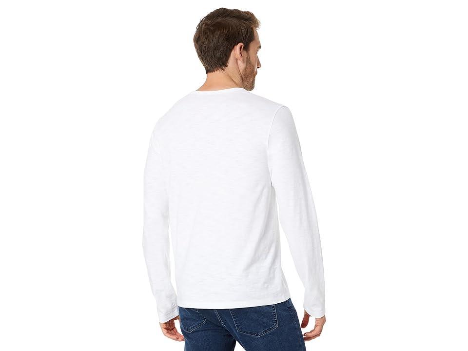 Vince Slub Split-Neck Long Sleeve (Optic ) Men's Clothing Product Image
