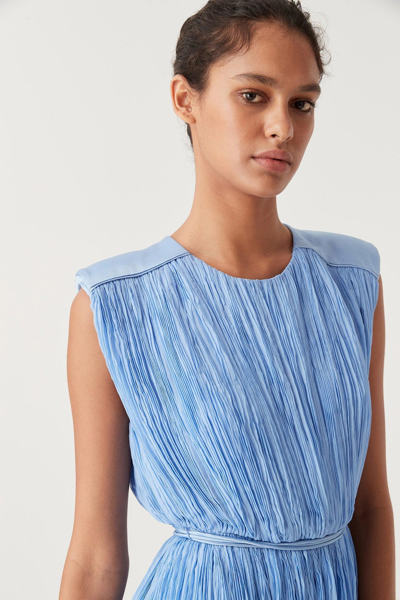 Solstice Pleated Midi Dress Product Image