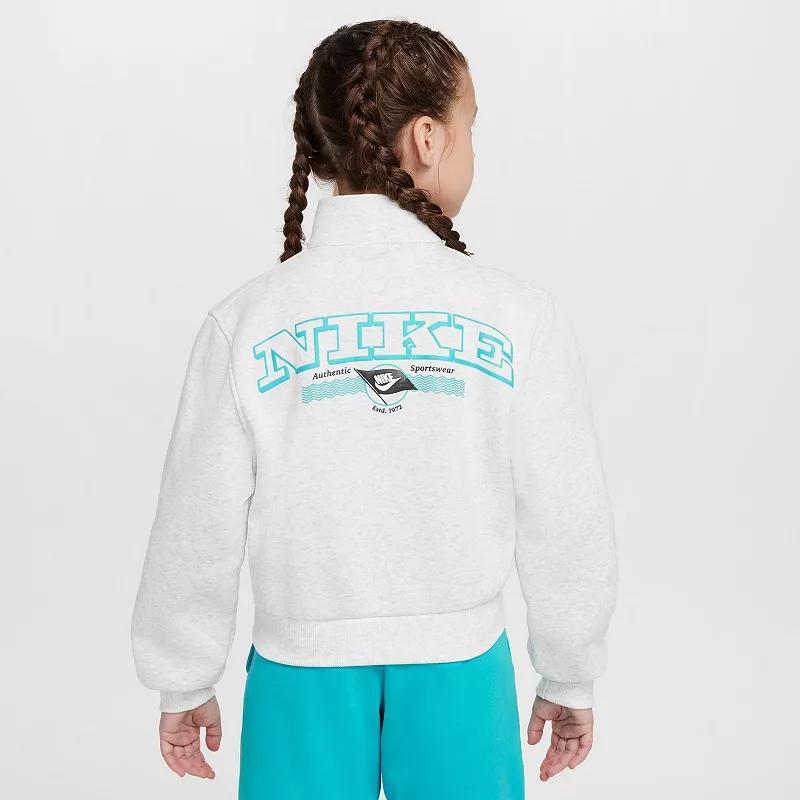 Unisex Nike Sportswear Club Fleece Girl's Long-Sleeve 1/2-Zip Top Product Image