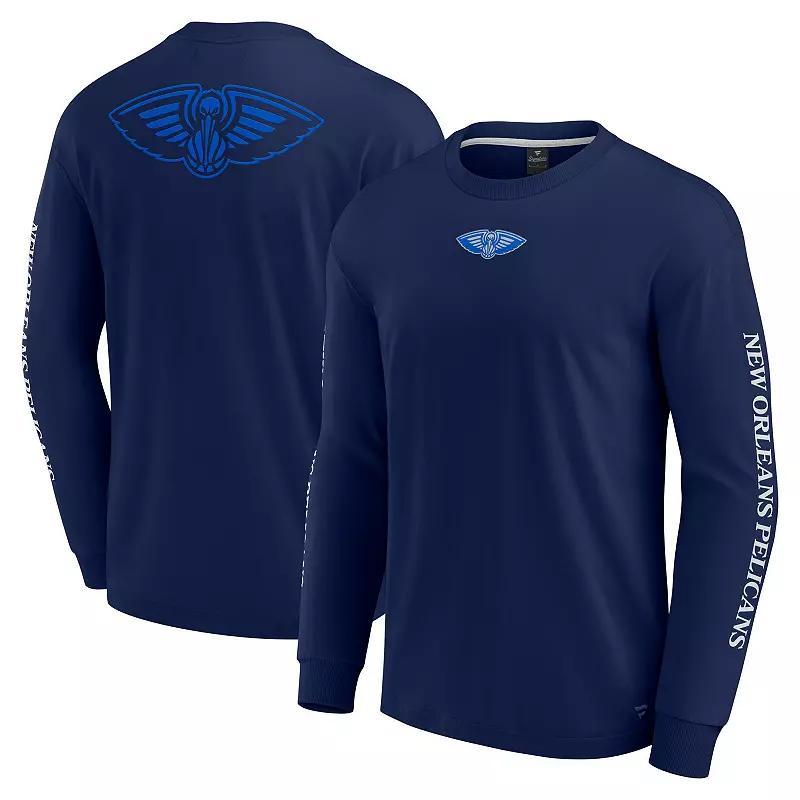 Men's Fanatics Navy New Orleans Pelicans Elements Strive Long Sleeve T-Shirt, Size: 2XL, Blue Product Image