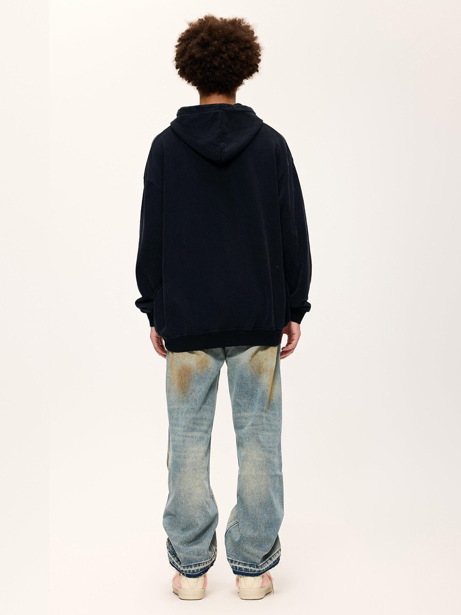 Aelfric Eden Abstraction Print Washed Hoodie Product Image