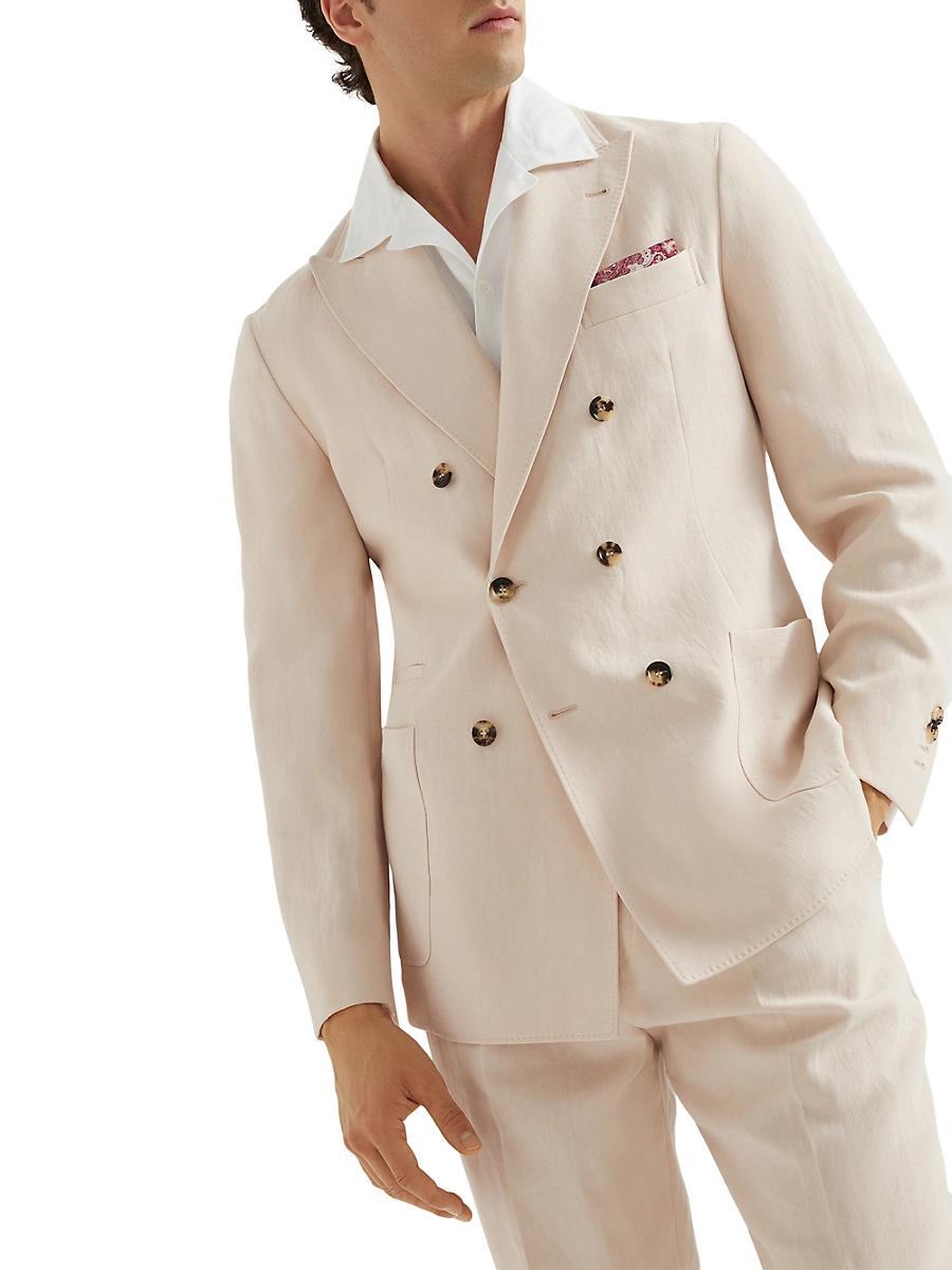 Mens One and a Half Breasted Deconstructed Blazer Product Image